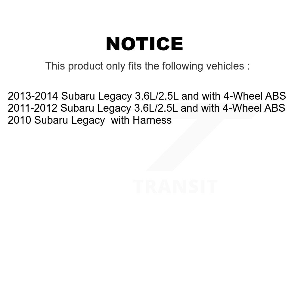 Rear Wheel Hub Bearing And ABS Sensor Kit For Subaru Legacy K7S-100523 - Image 2