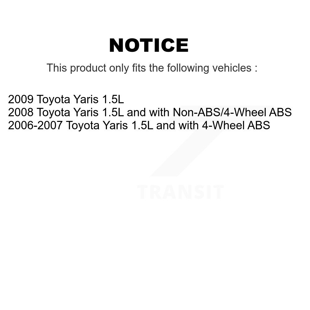 Rear Wheel Hub Bearing And Extra ABS Sensor Kit For Toyota Yaris K7S-100615 - Image 2