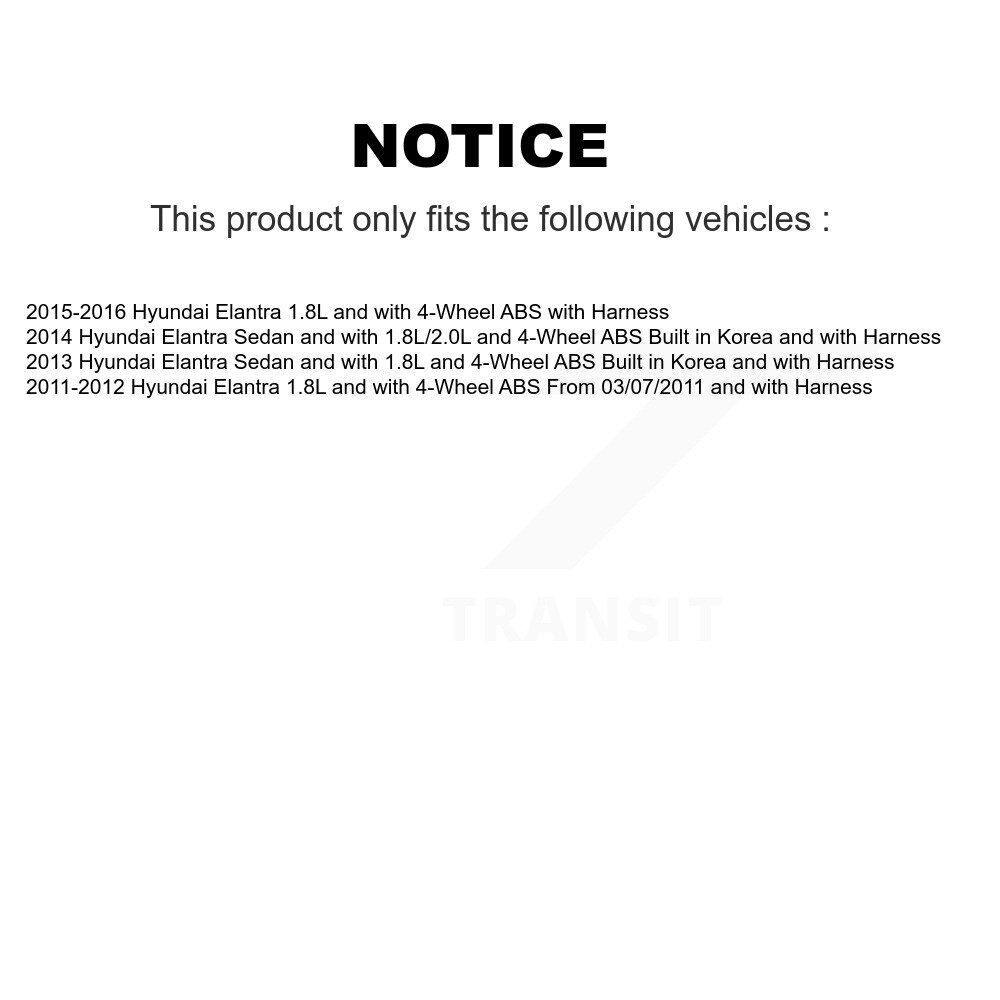 Rear Wheel Hub Bearing And ABS Sensor Kit For Hyundai Elantra K7S-100735 - Image 2