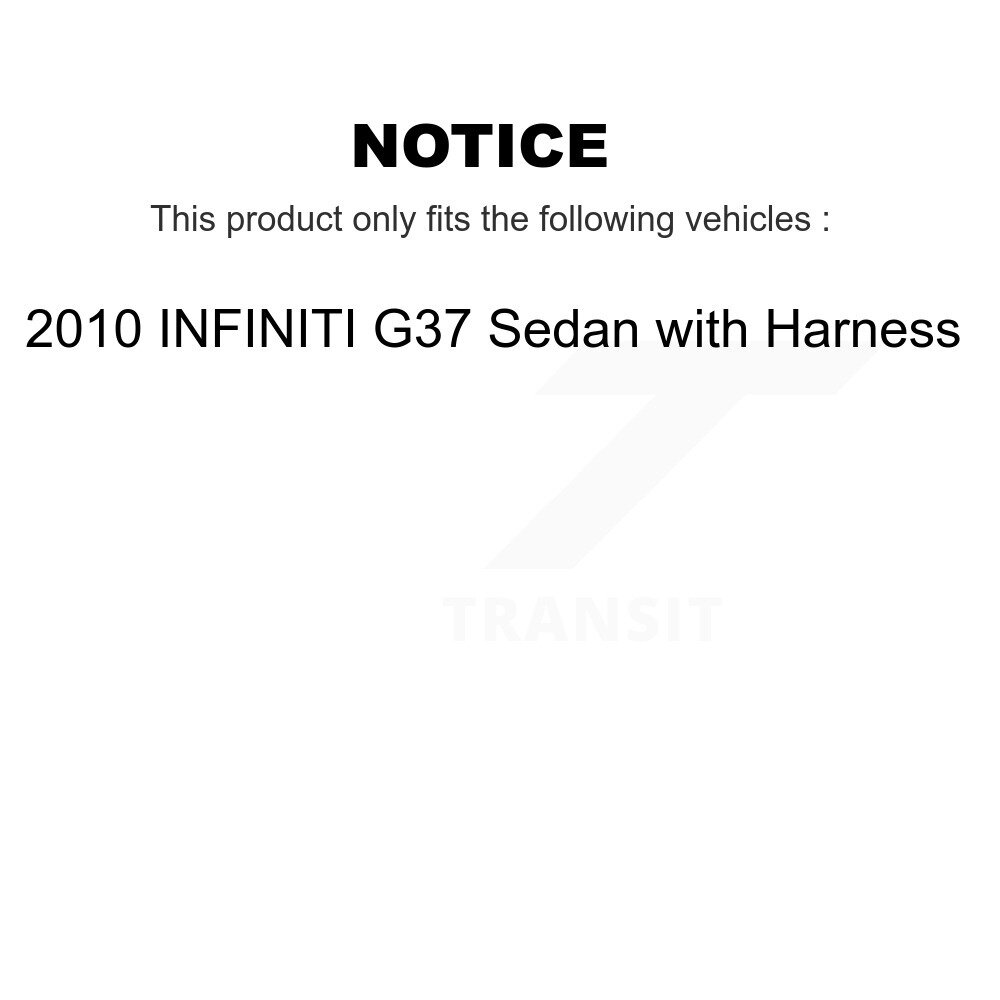 Rear Wheel Hub Bearing And ABS Sensor Kit For 2010 INFINITI G37 Sedan with Harness K7S-100882 - Image 2