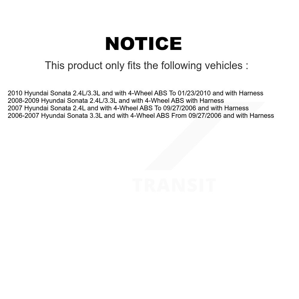 Rear Wheel Hub Bearing And ABS Sensor Kit For Hyundai Sonata K7S-100906 - Image 2