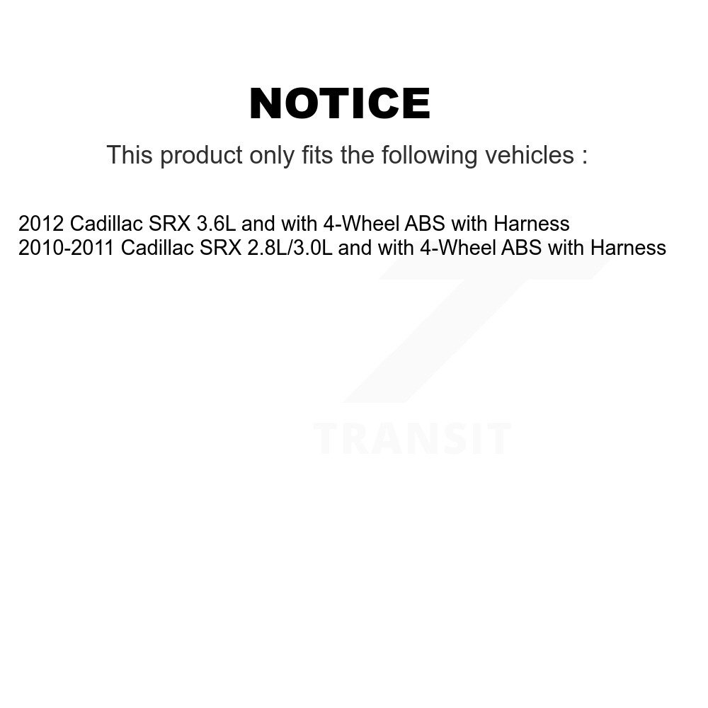 Rear Wheel Hub Bearing And ABS Sensor Kit For Cadillac SRX with Harness K7S-101217 - Image 2