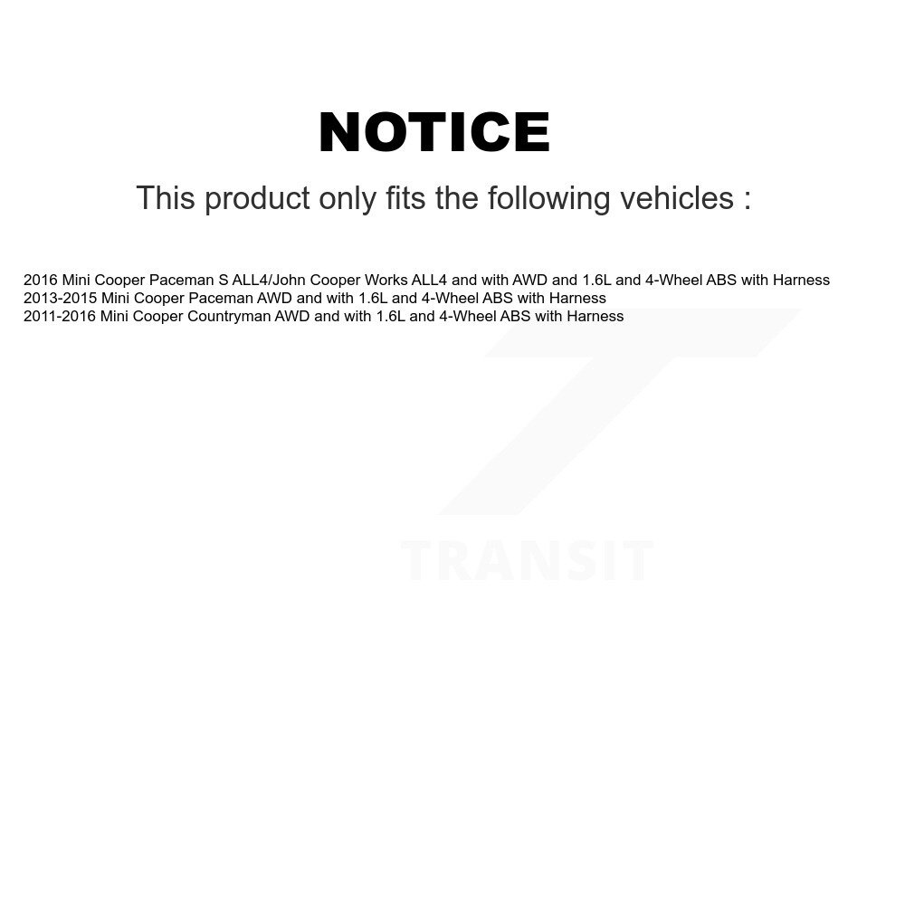Rear Wheel Hub Bearing And ABS Sensor Kit For Mini Cooper Countryman Paceman with Harness K7S-101330 - Image 2