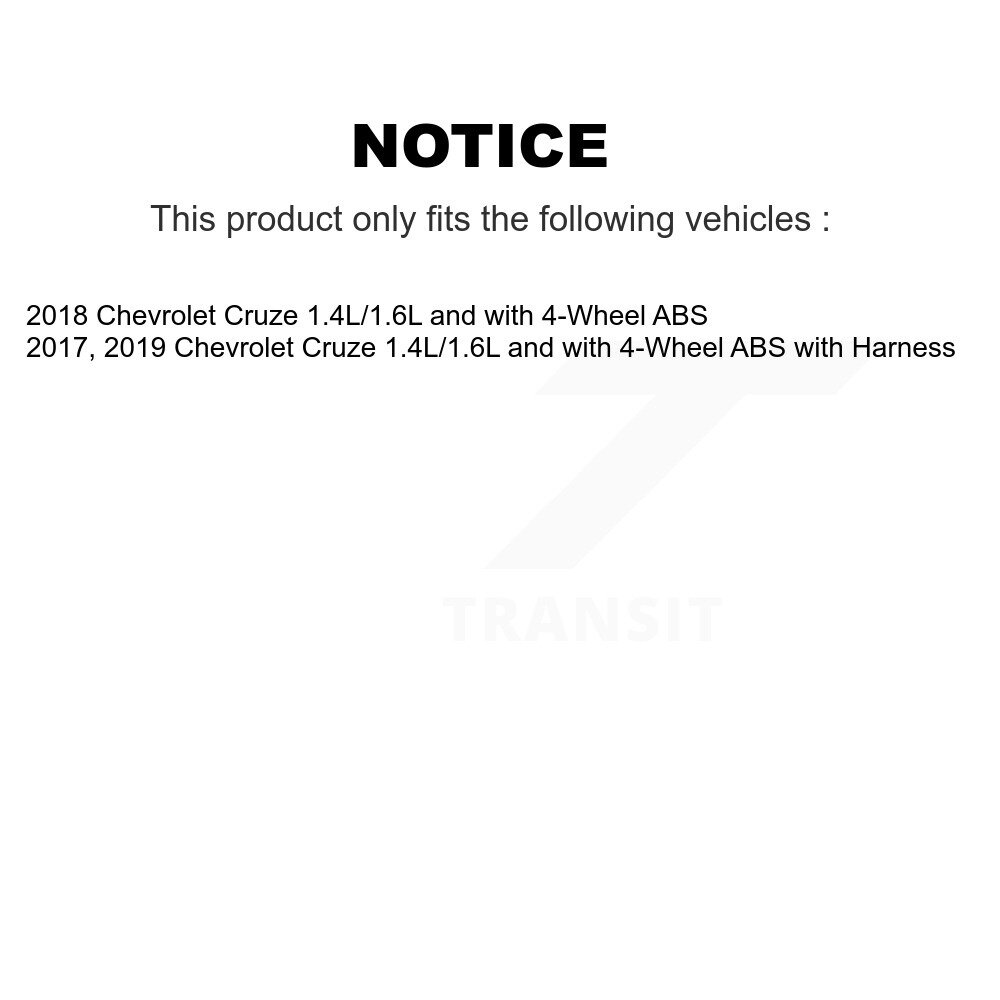 Rear Wheel Hub Bearing And ABS Sensor Kit For Chevrolet Cruze 1.4L 1.6L with 4-Wheel K7S-101361 - Image 2