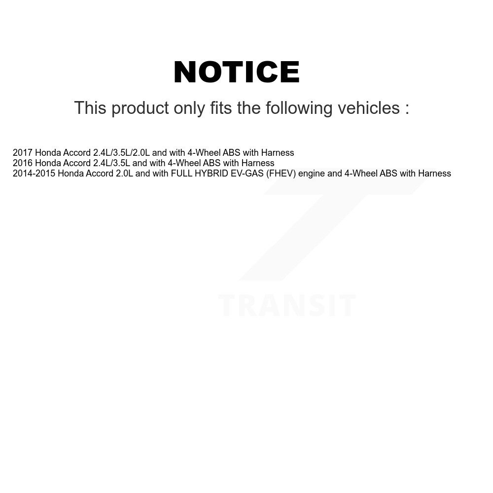 Rear Wheel Hub Bearing And ABS Sensor Kit For Honda Accord with Harness K7S-101379 - Image 2