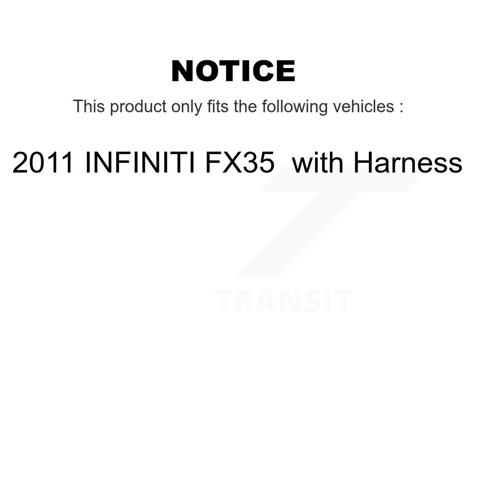Rear Wheel Hub Bearing And ABS Sensor Kit For 2011 INFINITI FX35 with Harness K7S-101447 - Image 2
