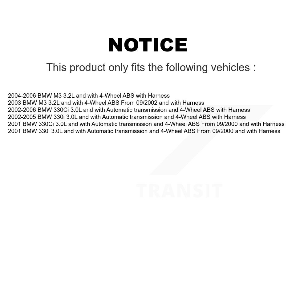 Rear Wheel Bearing And ABS Sensor Kit For BMW 330Ci M3 330i K7S-101506 - Image 2
