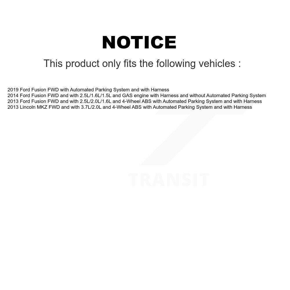Rear Wheel Hub Bearing And ABS Sensor Kit For Ford Fusion Lincoln MKZ K7S-101554 - Image 2