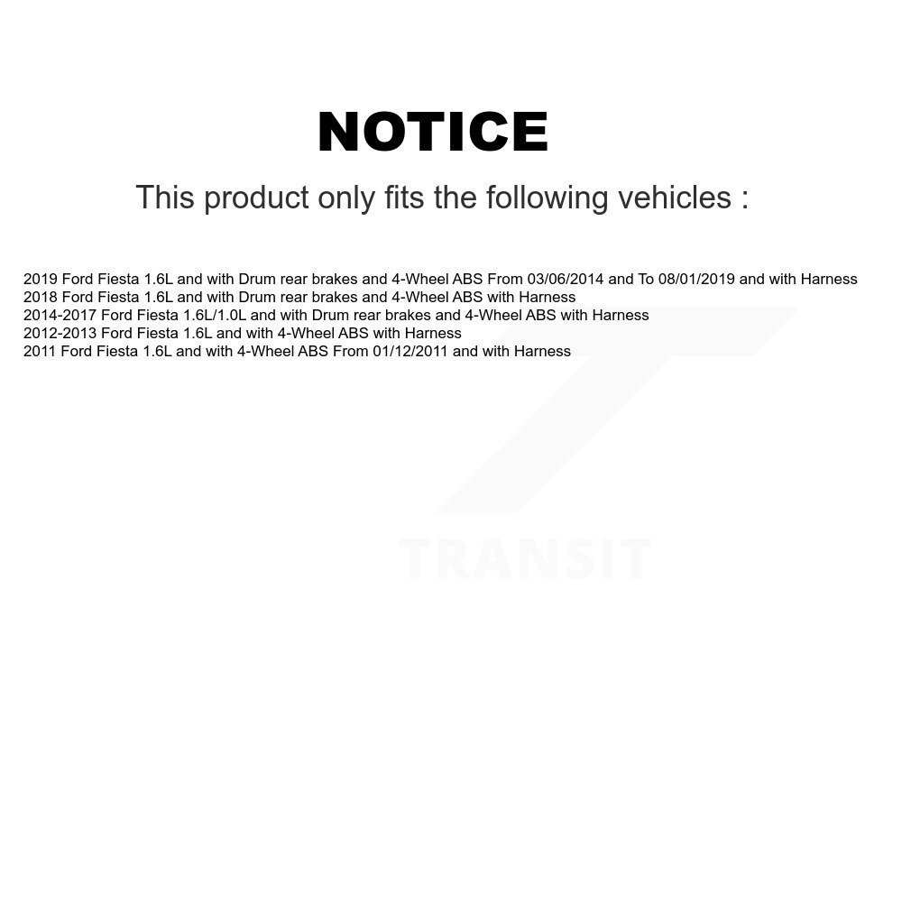 Rear Wheel Hub Bearing And ABS Sensor Kit For Ford Fiesta K7S-101587 - Image 2