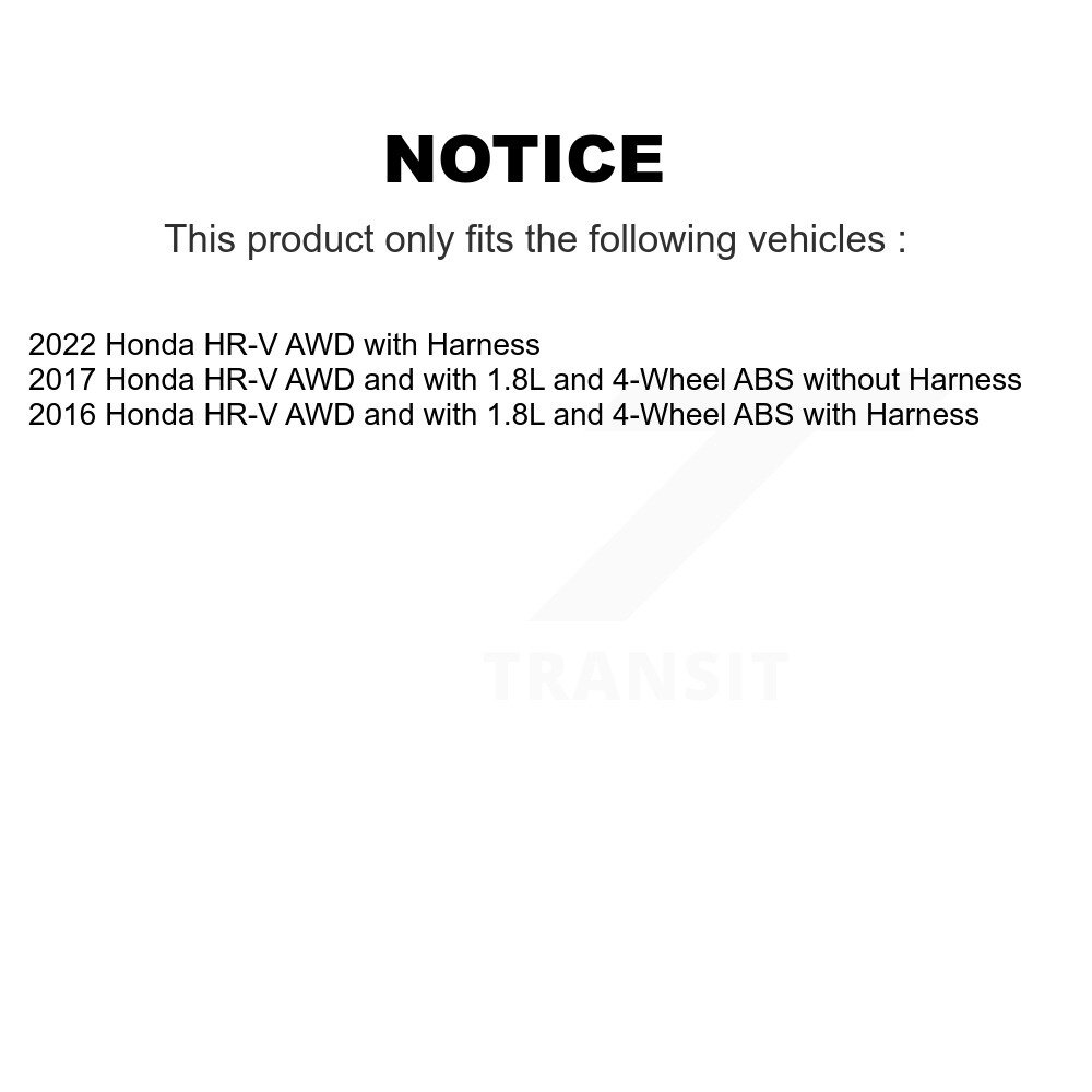 Rear Wheel Hub Bearing And ABS Sensor Kit For Honda HR-V K7S-101592 - Image 2