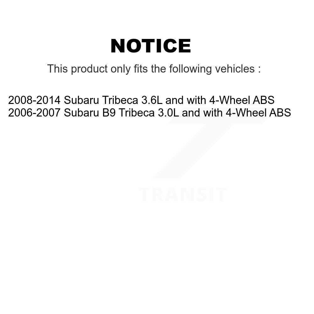 Rear Wheel Hub Bearing And ABS Sensor Kit For Subaru Tribeca B9 K7S-101635 - Image 2