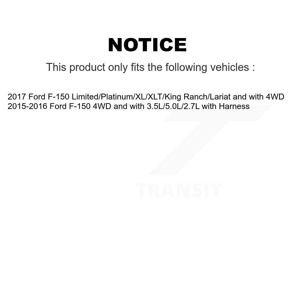 Front Wheel Hub Bearing And Extra ABS Sensor Kit For Ford F-150 K7S-101857 - Image 2