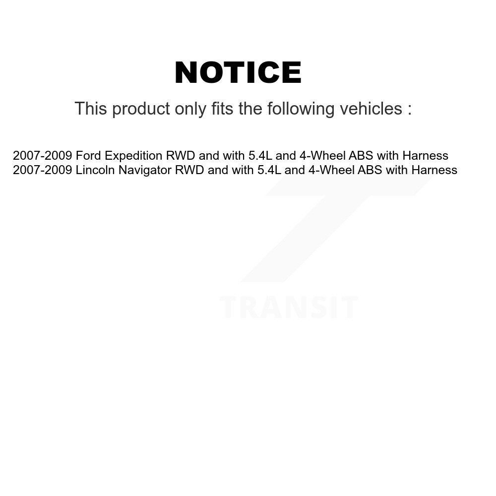 Front Wheel Hub Bearing Extra Sensor Kit For 2007-2009 Ford Expedition Lincoln Navigator K7S-101901 - Image 2