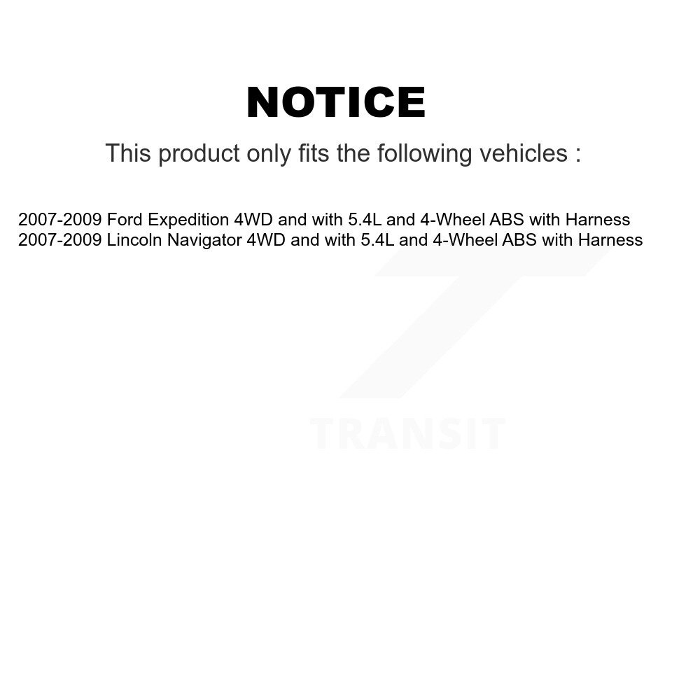 Front Wheel Hub Bearing Extra Sensor Kit For 2007-2009 Ford Expedition Lincoln Navigator K7S-101902 - Image 2