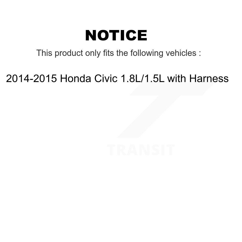 Front Wheel Bearing And ABS Sensor Kit For 2014-2015 Honda Civic 1.8L 1.5L with Harness K7S-102088 - Image 2