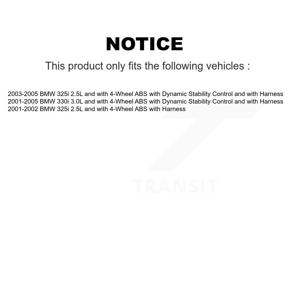 Front Wheel Bearing And ABS Sensor Kit For BMW 325i 330i K7S-102118 - Image 2