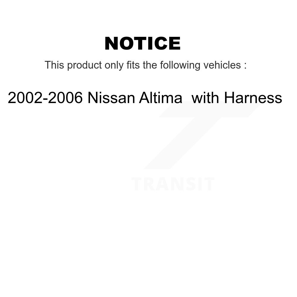 Front Wheel Bearing And ABS Sensor Kit For 2002-2006 Nissan Altima with Harness K7S-102123 - Image 2