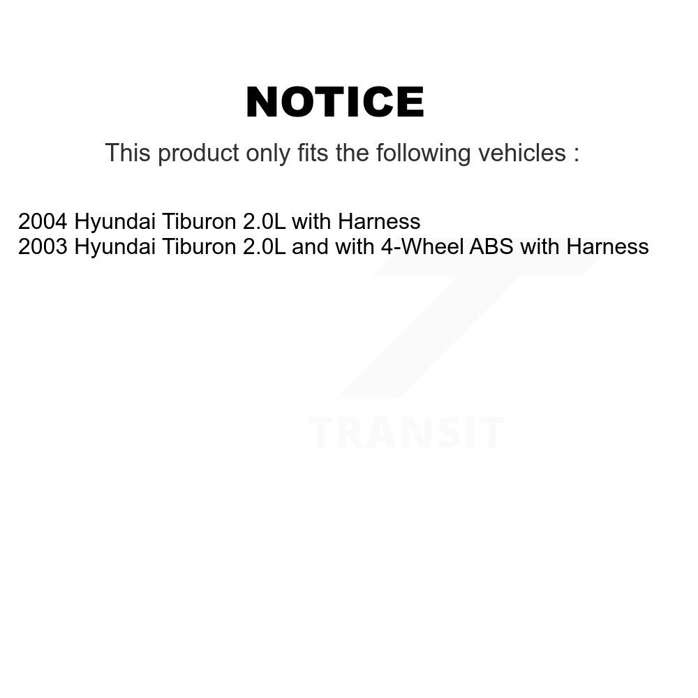 Front Wheel Bearing And ABS Sensor Kit For Hyundai Tiburon with Harness K7S-102129 - Image 2