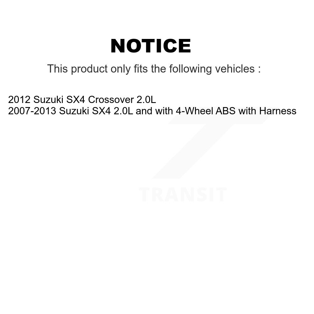 Front Wheel Bearing And ABS Sensor Kit For Suzuki SX4 Crossover K7S-102161 - Image 2