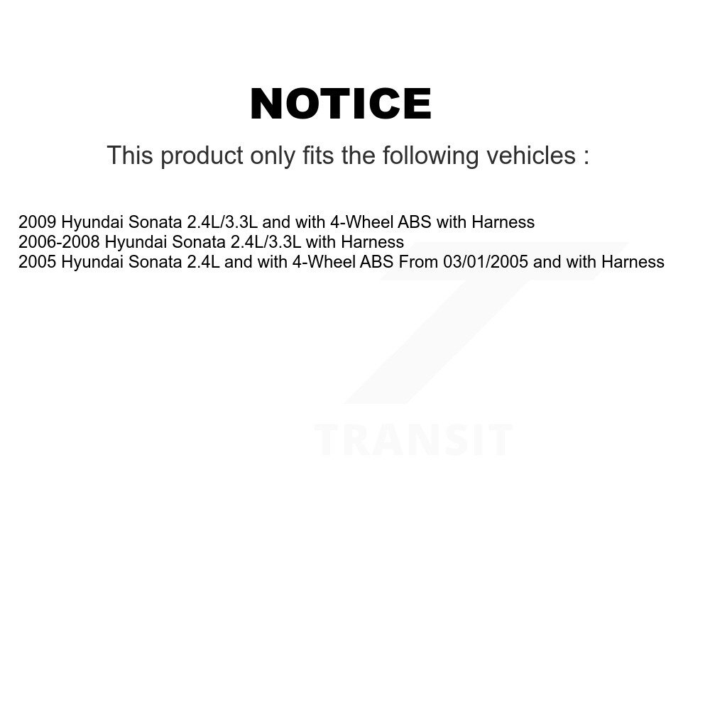 Front Wheel Bearing And ABS Sensor Kit For Hyundai Sonata K7S-102209 - Image 2