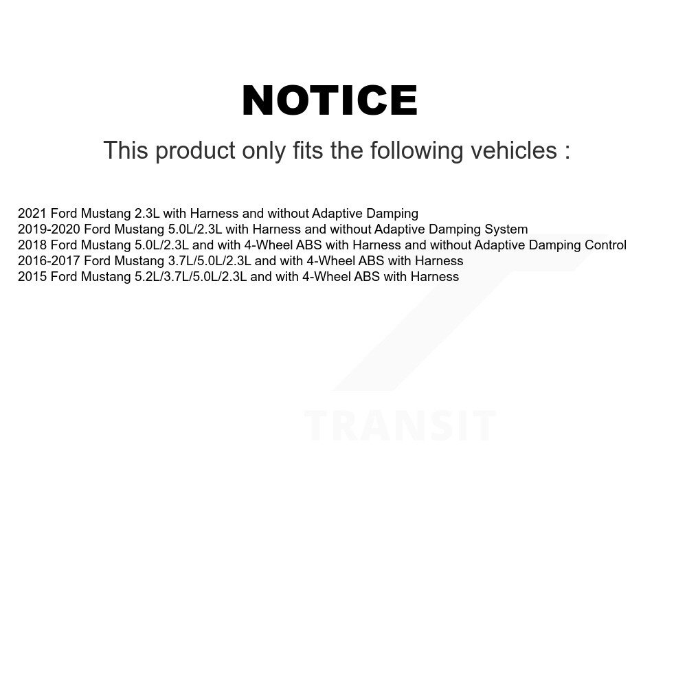 Front Wheel Hub Bearing And ABS Sensor Kit For Ford Mustang K7S-102231 - Image 2