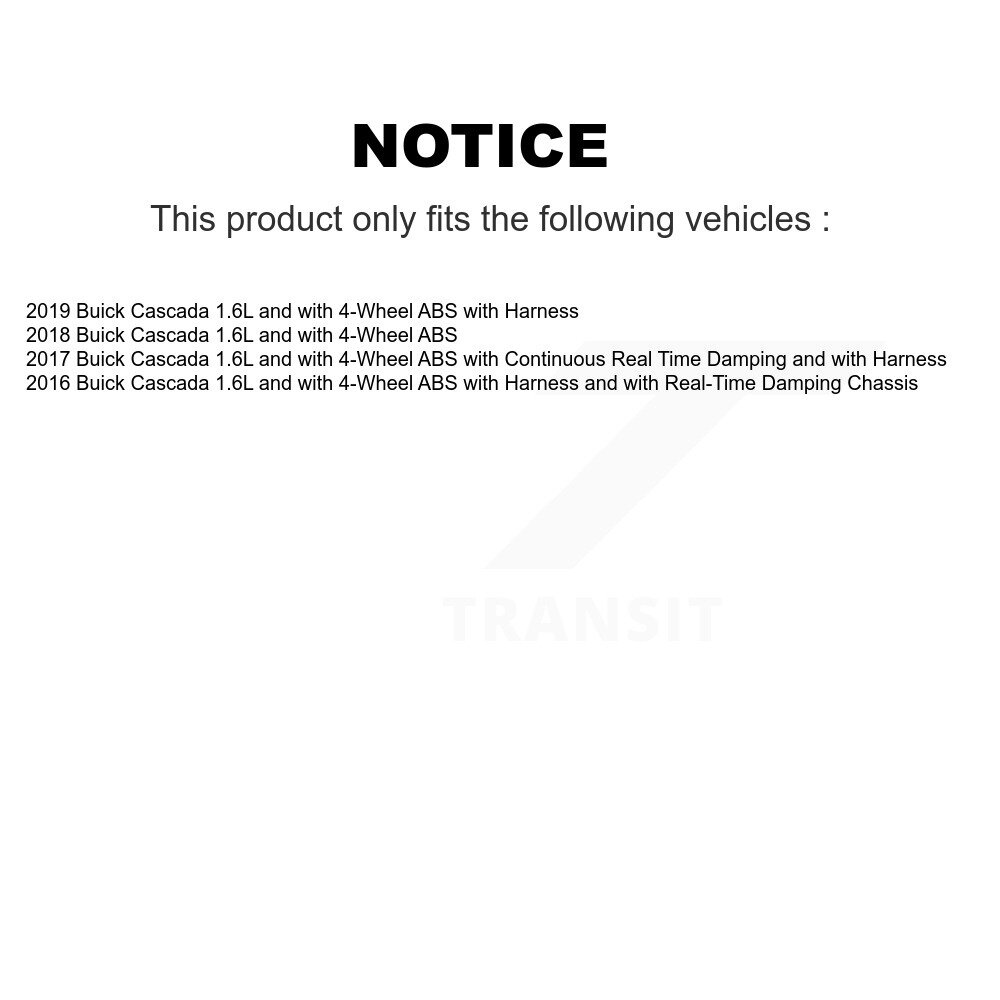 Front Wheel Hub Bearing And ABS Sensor Kit For Buick Cascada 1.6L with 4-Wheel K7S-102252 - Image 2