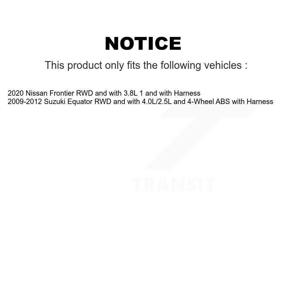 Front Wheel Hub Bearing And Extra ABS Sensor Kit For Suzuki Equator Nissan Frontier K7S-102261 - Image 2