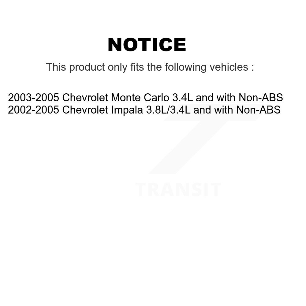 Front Wheel Hub Bearing And ABS Sensor Kit For Chevrolet Impala Monte Carlo K7S-102314 - Image 2