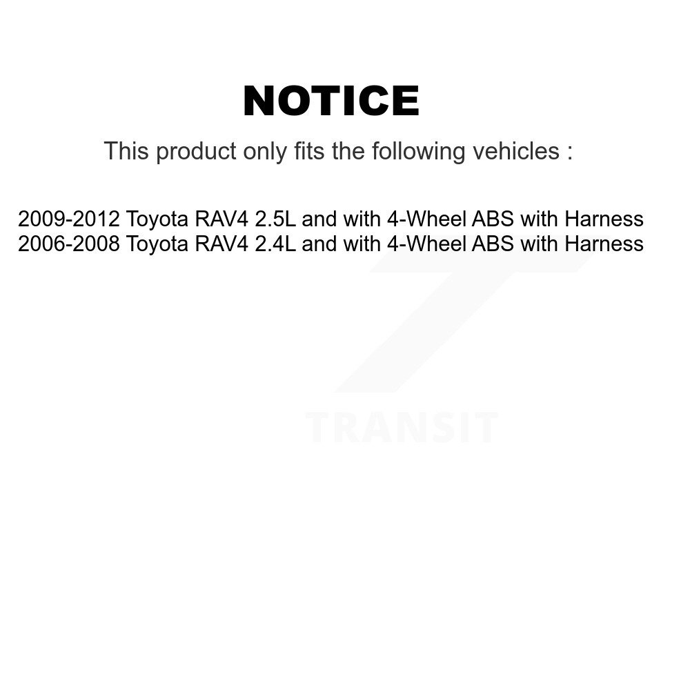Front Wheel Hub Bearing And ABS Sensor Kit For Toyota RAV4 with Harness K7S-102341 - Image 2