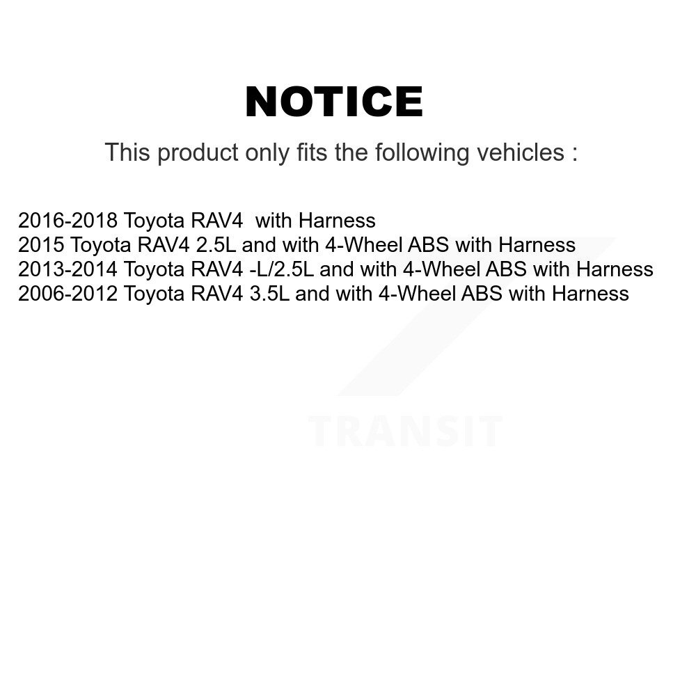 Front Wheel Hub Bearing And ABS Sensor Kit For Toyota RAV4 with Harness K7S-102575 - Image 2