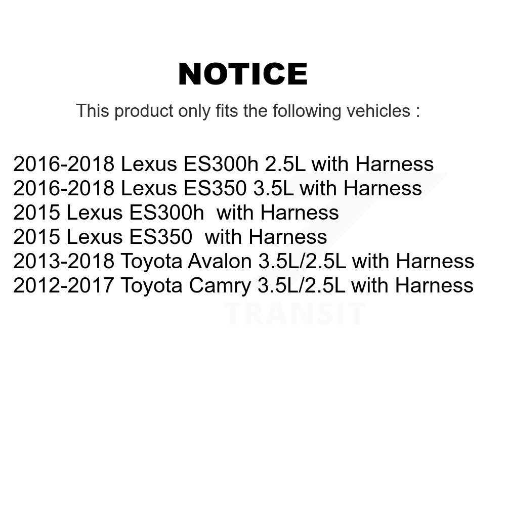 Front Wheel Bearing & Sensor Kit For Toyota Camry Lexus ES350 Avalon ES300h with Harness K7S-102659 - Image 2
