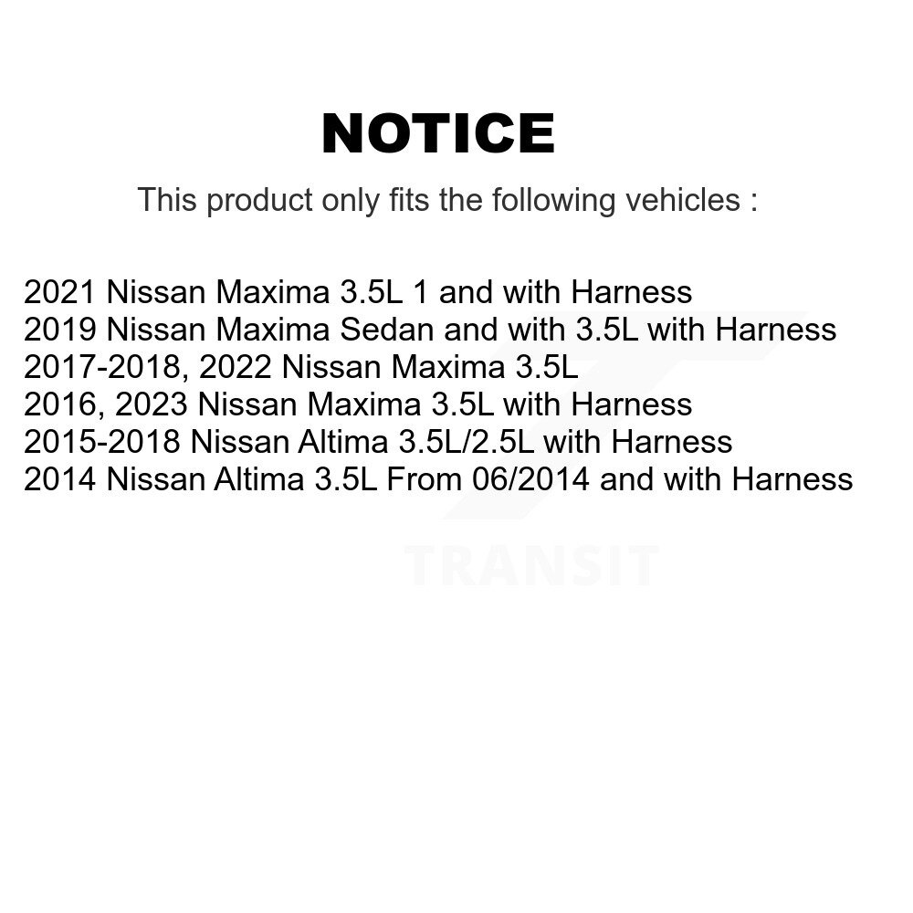 Front Rear Wheel Hub Bearing And ABS Sensor Kit For Nissan Altima Maxima K7S-102946 - Image 2