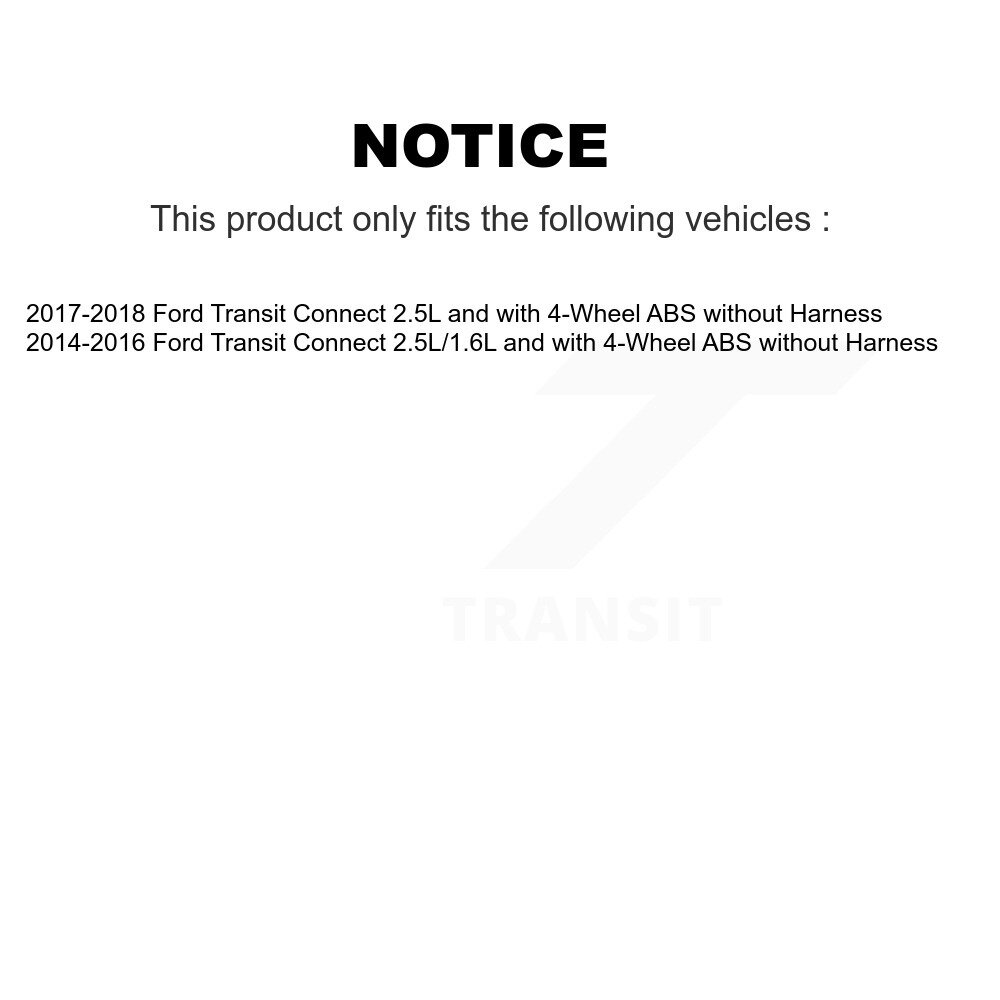 Rear Wheel Hub Bearing And ABS Sensor Kit For Ford Transit Connect without Harness K7S-103029 - Image 2