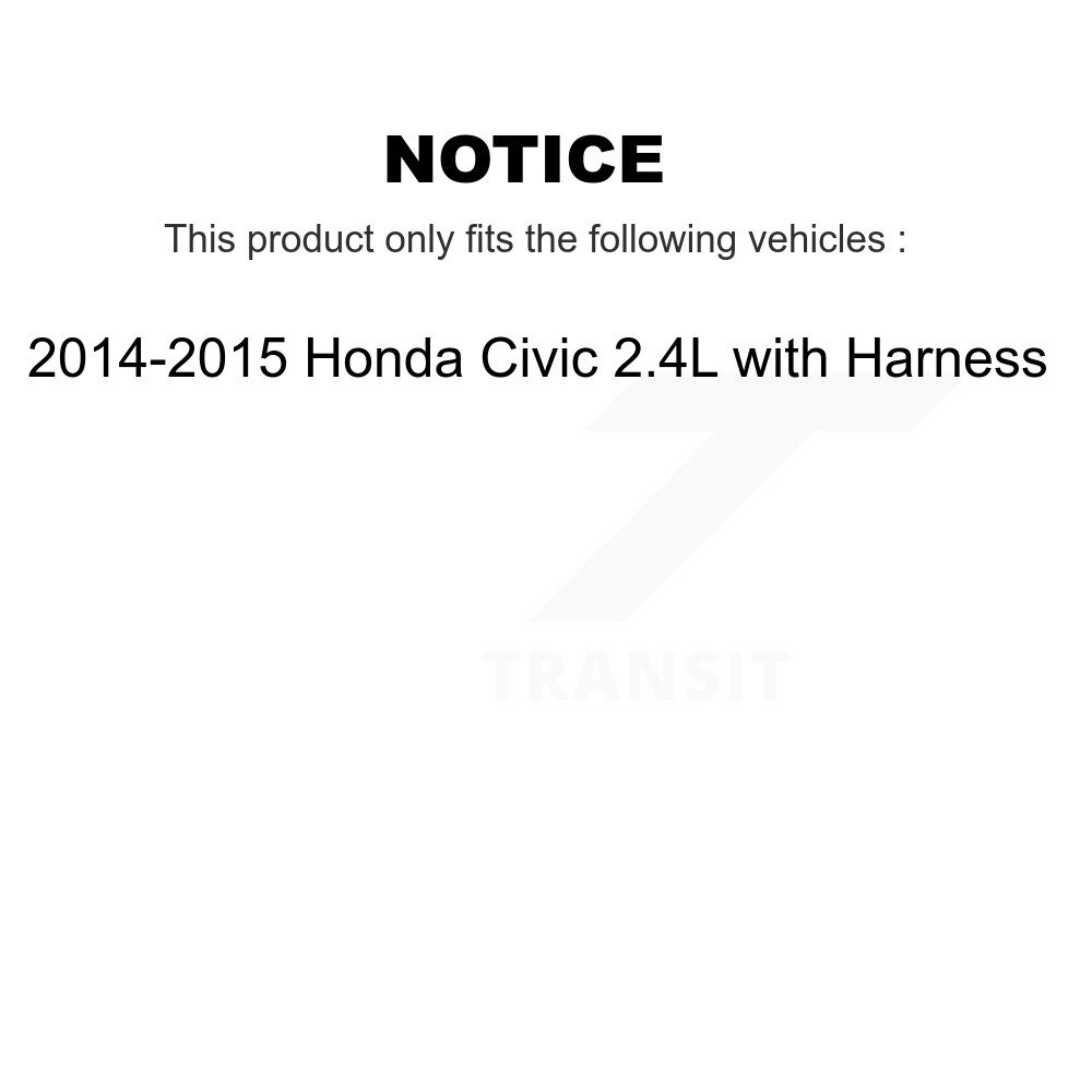 Front Wheel Bearing And ABS Sensor Kit For 2014-2015 Honda Civic 2.4L with Harness K7S-103116 - Image 2