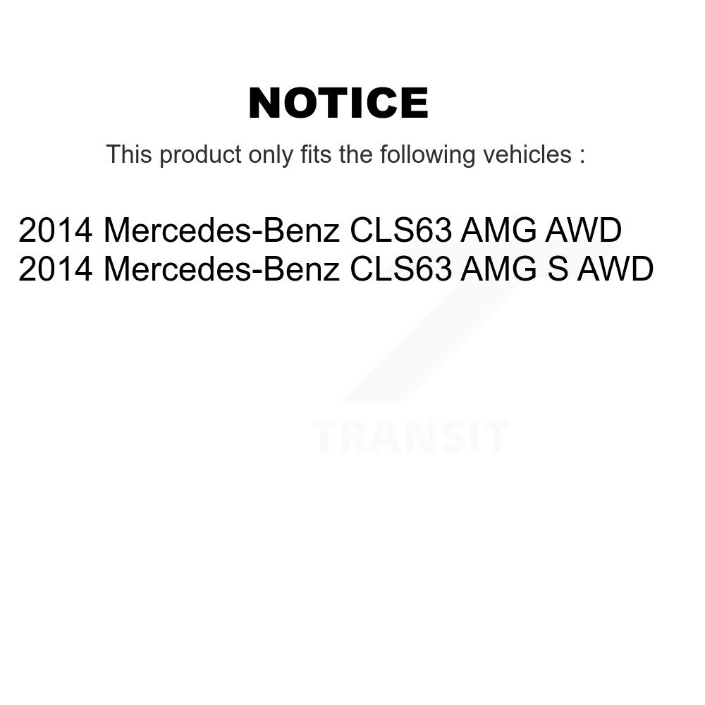 Front Wheel Bearing And ABS Sensor Kit For 2014 Mercedes-Benz CLS63 AMG S AWD K7S-103250 - Image 2