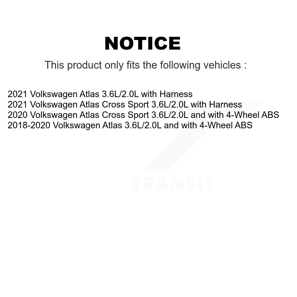 Front Wheel Hub Bearing And ABS Sensor Kit For Volkswagen Atlas Cross Sport K7S-103292 - Image 2