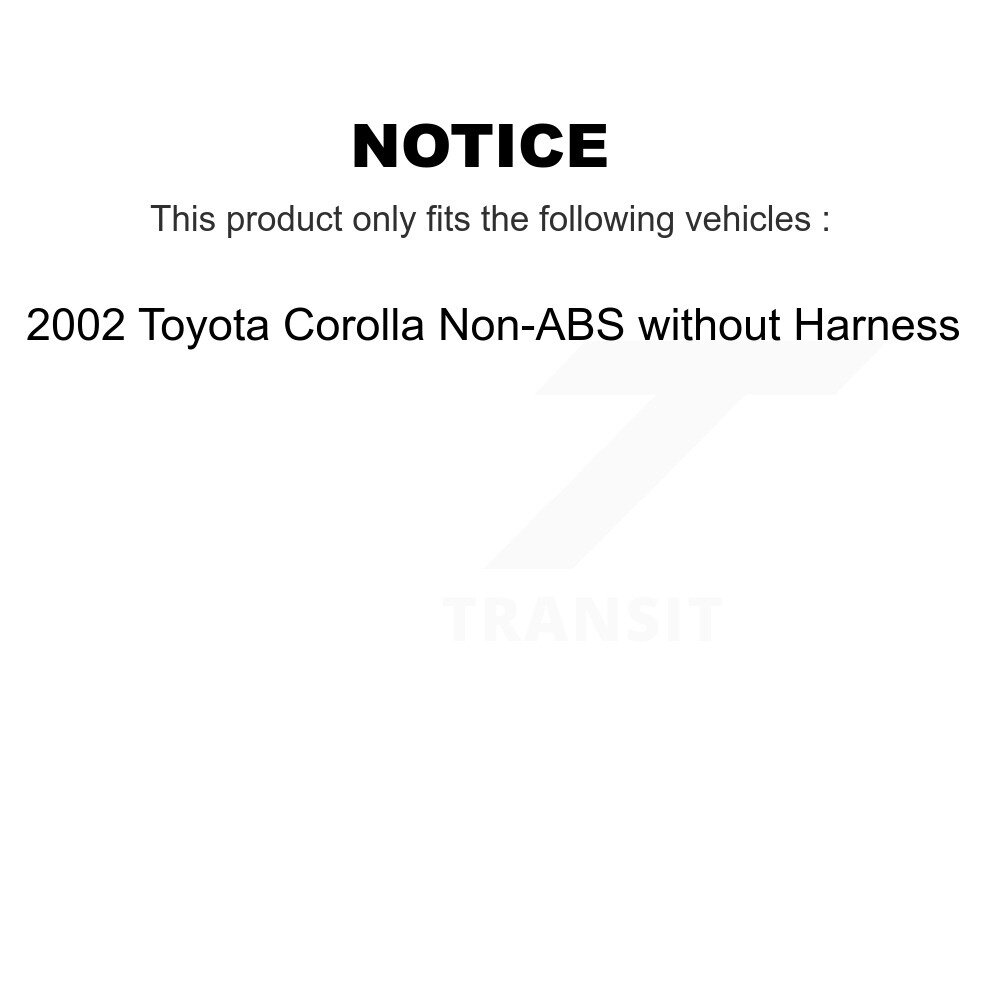 Rear Wheel Hub Bearing And ABS Sensor Kit For 2002 Toyota Corolla Non-ABS without Harness K7S-103306 - Image 2