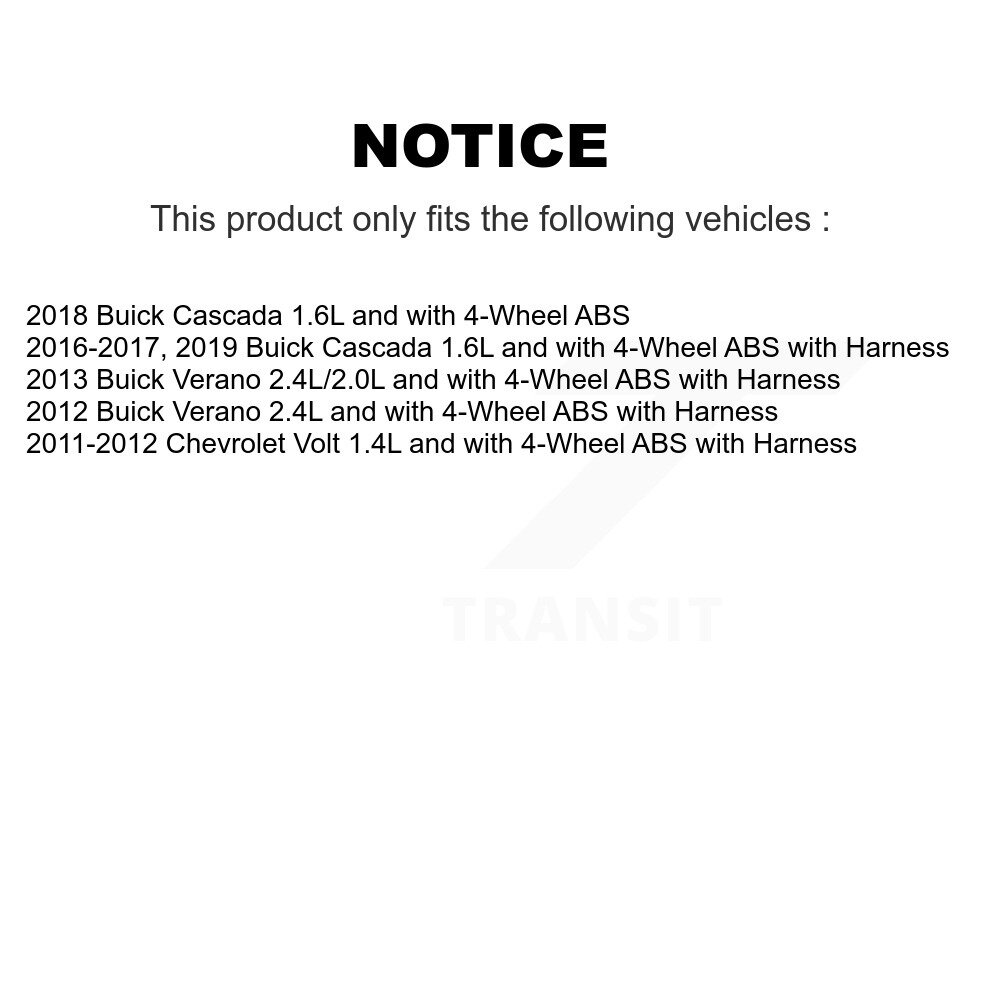 Rear Wheel Hub Bearing And ABS Sensor Kit For Buick Verano Chevrolet Volt Cascada K7S-103317 - Image 2