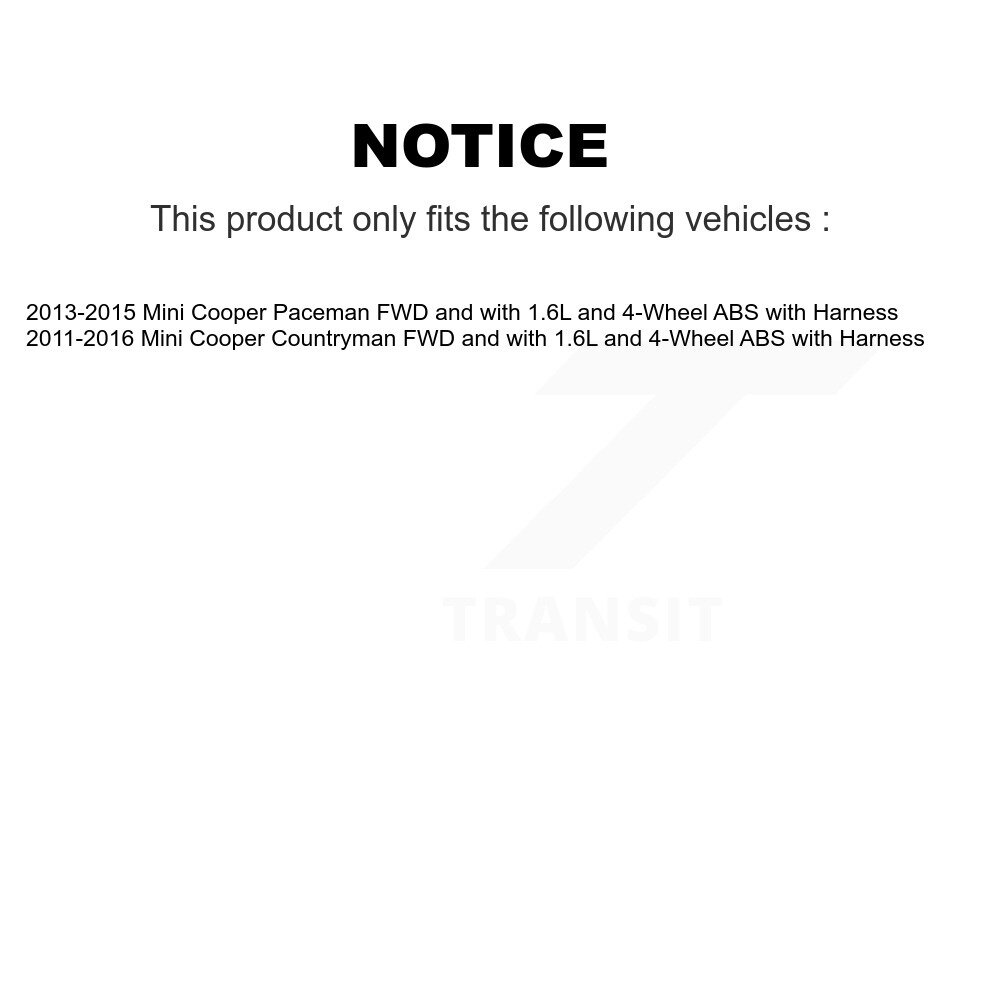 Rear Wheel Hub Bearing And ABS Sensor Kit For Mini Cooper Countryman Paceman with Harness K7S-103344 - Image 2