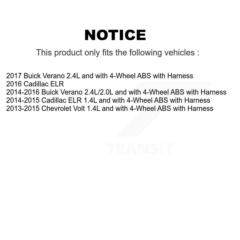 Rear Wheel Hub Bearing And ABS Sensor Kit For Buick Verano Chevrolet Volt Cadillac ELR K7S-103367 - Image 2
