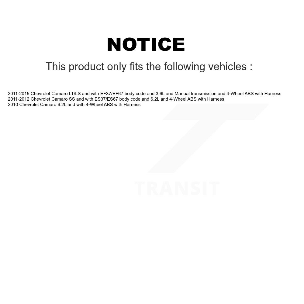 Rear Wheel Hub Bearing And ABS Sensor Kit For Chevrolet Camaro with Harness K7S-103428 - Image 2