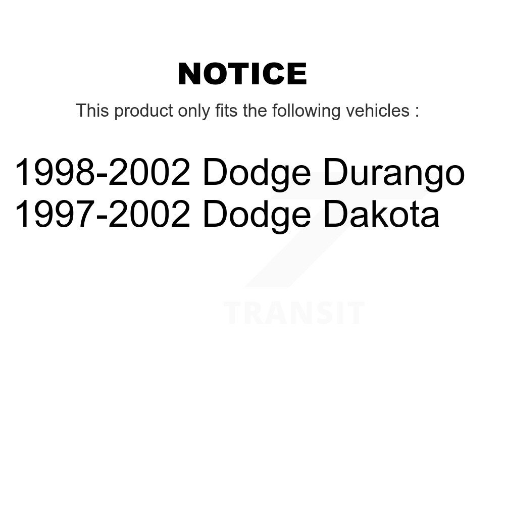 Front Disc Brake Rotors Pair For Dodge Dakota Durango K8-100208 - Image 2