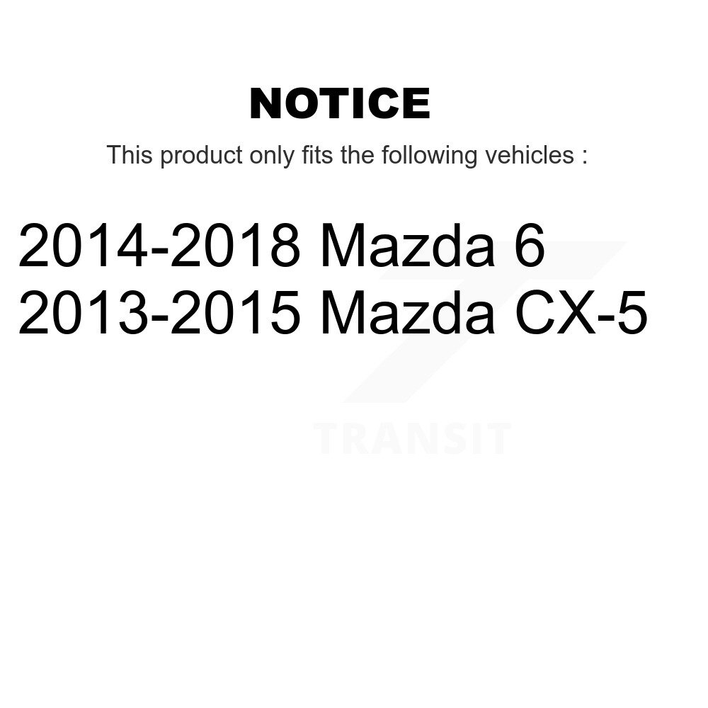 Front Disc Brake Rotors Pair For Mazda CX-5 6 K8-100531 - Image 2