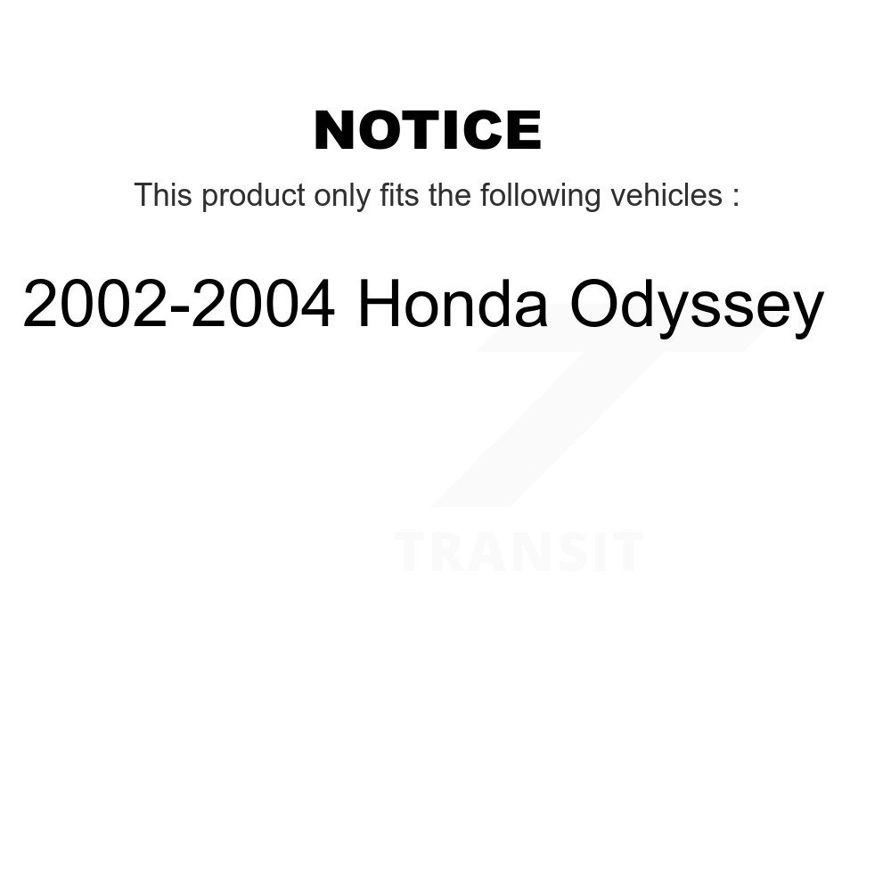 Rear Disc Brake Rotors Pair For 2002-2004 Honda Odyssey K8-100775 - Image 2