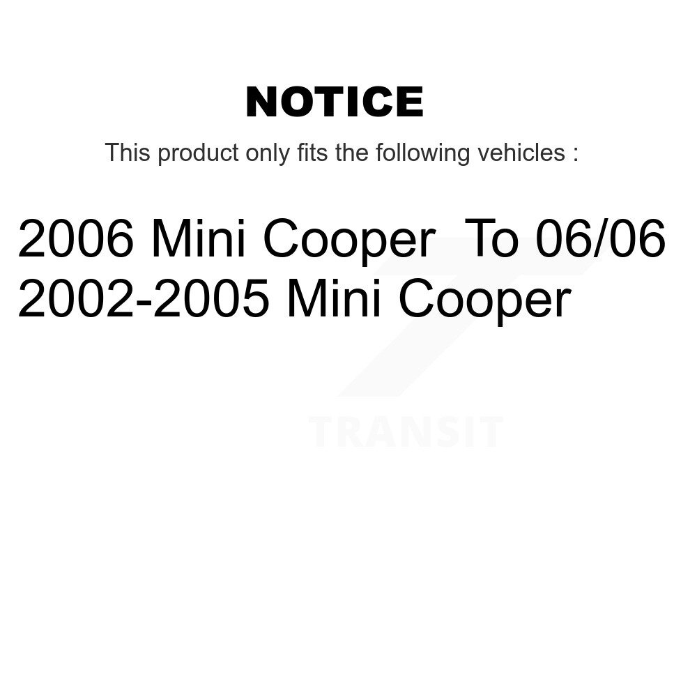Rear Disc Brake Rotors Pair For Mini Cooper K8-100787 - Image 2
