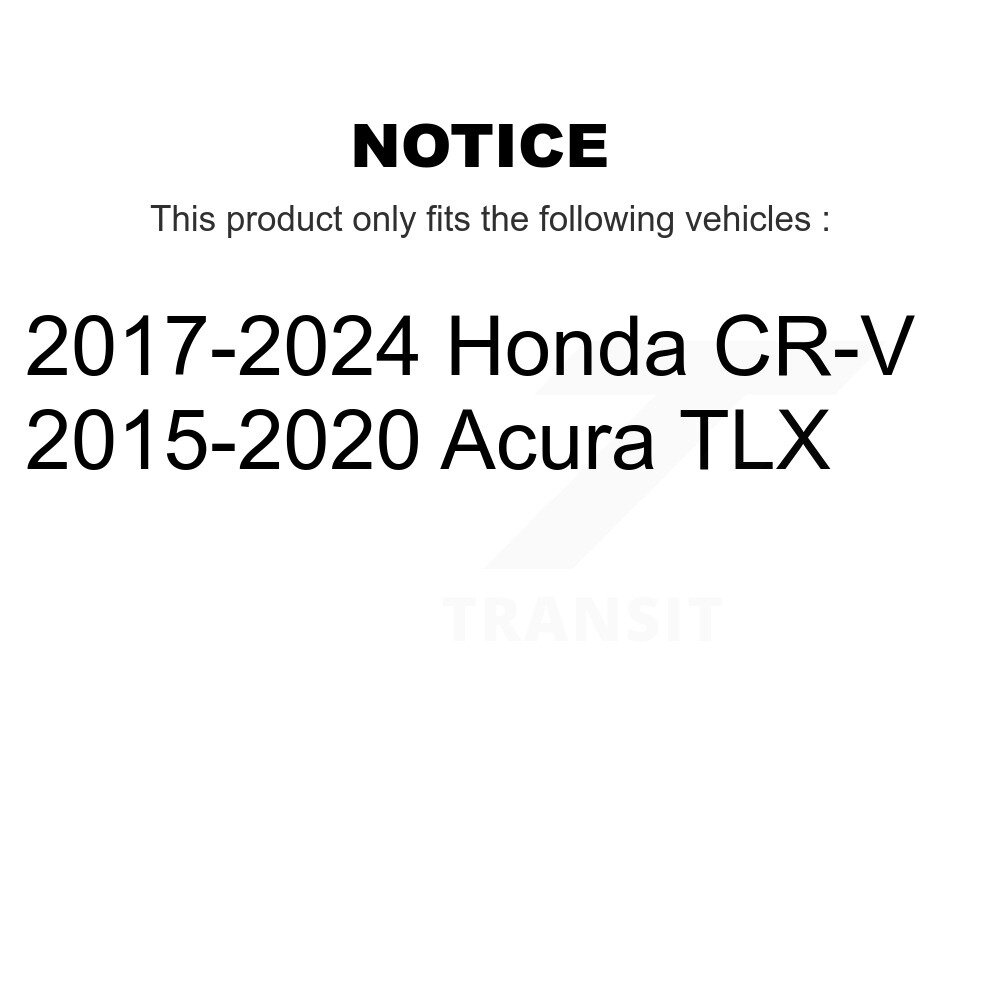 Rear Disc Brake Rotors Pair For Honda CR-V Acura TLX K8-100959 - Image 2