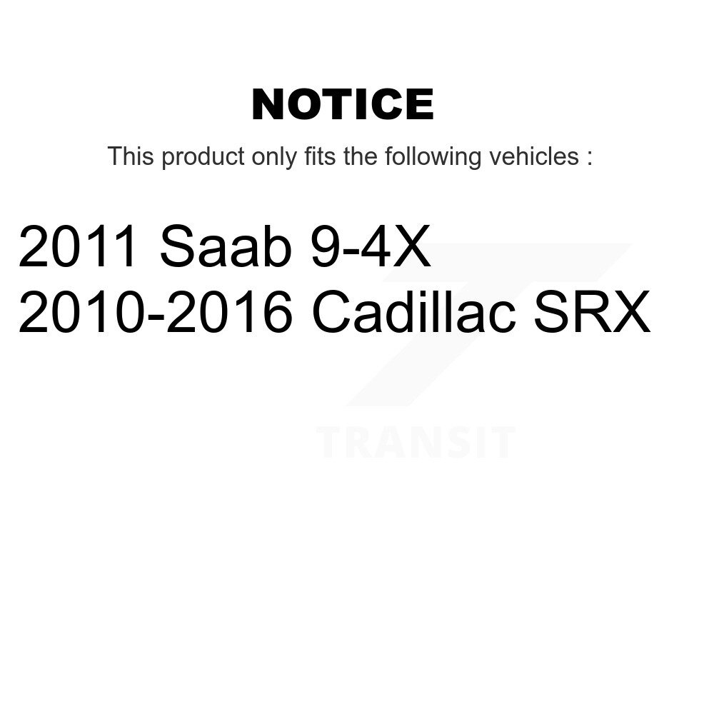 Front Rear Disc Brake Rotors Kit For Cadillac SRX Saab 9-4X K8-101049 - Image 2