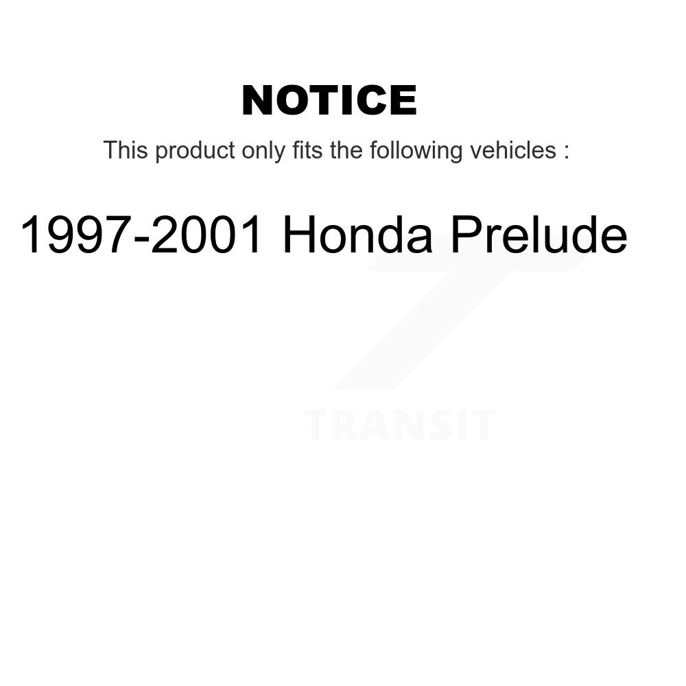 Front Rear Disc Brake Rotors Kit For 1997-2001 Honda Prelude K8-101227 - Image 2