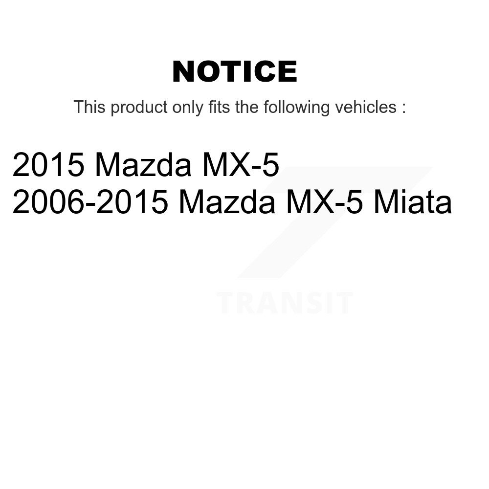Front Rear Disc Brake Rotors Kit For Mazda MX-5 Miata K8-101462 - Image 2