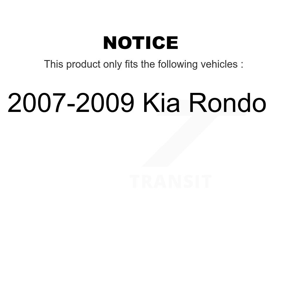 Front Rear Disc Brake Rotors Kit For 2007-2009 Kia Rondo K8-101503 - Image 2